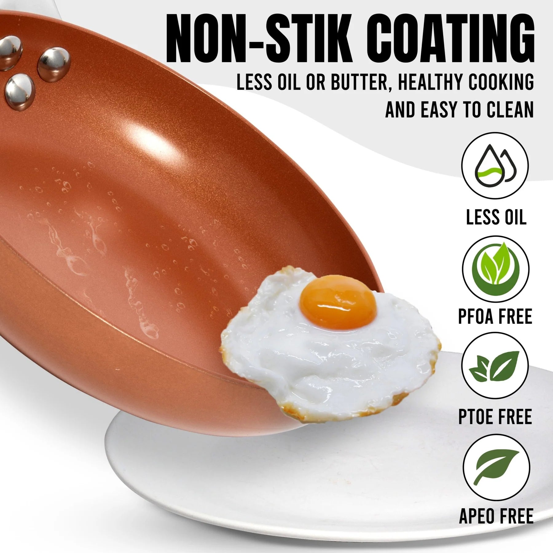 Non-stick Copper Frying Pan