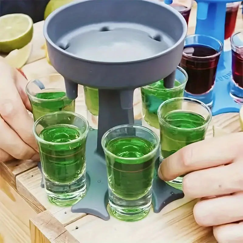 6 Shot Glass Dispenser and Holder