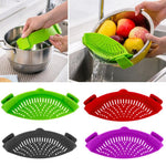 Multifunctional Silicone Colander Pot Strainer